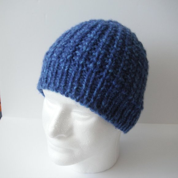 Hand Knitted Hat Toque Adult Size - S (M) Wool Unisex Color 018 Hand knit by me - Picture 5 of 9
